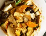 肉無豆腐簡単きな粉オニオンソース味野菜炒作り方17写真