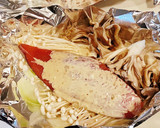生秋鮭とキノコの柚子胡椒マヨ焼き作り方3写真
