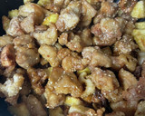 ★れんこんとさつまいもと鶏肉の甘辛炒め★作り方7写真