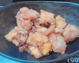 ★れんこんとさつまいもと鶏肉の甘辛炒め★作り方8写真