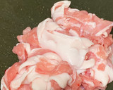 蓮根と豚小間肉の時短簡単キムチ炒め作り方2写真