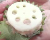 簡単☆レンコンのつくねと大葉のはさみ焼き作り方3写真