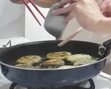 簡単☆レンコンのつくねと大葉のはさみ焼き作り方4写真