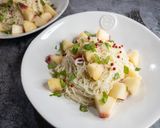 桃のカッペリーニ風そうめん作り方4写真