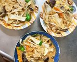 レンジ簡単きな粉和風味噌パスタ味甘酢酢豚作り方15写真