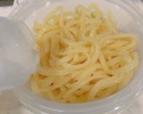 ザル容器、スープジャーで、本格つけ麺弁当作り方9写真