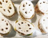 シャキシャキ歯応え 蓮根のはさみ焼き作り方9写真