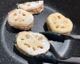 シャキシャキ歯応え 蓮根のはさみ焼き作り方11写真