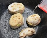 シャキシャキ歯応え 蓮根のはさみ焼き作り方12写真