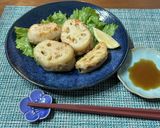 シャキシャキ歯応え 蓮根のはさみ焼き作り方17写真