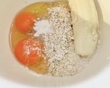 オートミールバナナ蒸しパン:砂糖油ナシ！作り方1写真