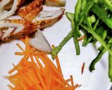 簡単にパパッとピーマンと竹輪マヨカレー炒作り方1写真