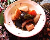やわらかイカと野菜の煮物作り方5写真