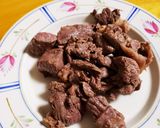 簡単！！馬肉すじのステーキ️️꙳⟡作り方4写真