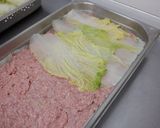 白菜と豚ミンチのはさみ蒸し作り方3写真