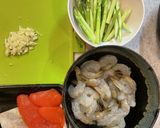 超簡単♡海老アスパラ明太子クリームパスタ作り方2写真