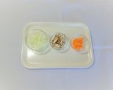 【給食レシピ】モロヘイヤのかきたま汁作り方3写真