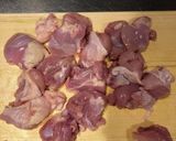 揚げない、鶏もも肉の唐揚げ風作り方1写真