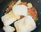 冷凍ご飯で●＼大盛り／レタスチャーハン作り方5写真