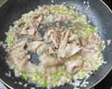 豚肉塩ダレ（白ネギ＋青小ネギ）丼作り方5写真