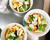 肉無根菜たっぷり簡単梅チリ味温野菜サラダ作り方15写真