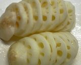 はがれにくい！蓮根のはさみ焼き作り方1写真