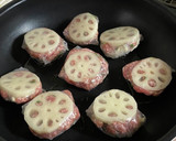 はがれにくい！蓮根のはさみ焼き作り方8写真