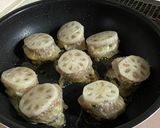 はがれにくい！蓮根のはさみ焼き作り方10写真
