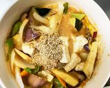 肉無根菜たっぷり簡単梅チリ味温野菜サラダ作り方23写真
