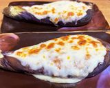 丸ごと長なすボート。肉辛味噌詰めてます。作り方5写真
