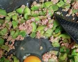 ピーマンとひき肉の簡単チャーハン作り方5写真