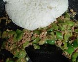 ピーマンとひき肉の簡単チャーハン作り方7写真