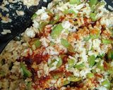 ピーマンとひき肉の簡単チャーハン作り方8写真