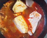 8分|貝と豆腐のスープ★スントゥブチゲ赤作り方11写真