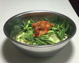 痩せ飯ふわとろ豆腐納豆オムレツ･韓国風♡作り方4写真