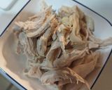 鶏むね肉の胡麻味噌酢和え作り方7写真