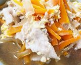 豚玉うどん、温まる作り方8写真