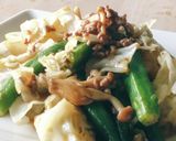 少量挽肉★台湾ミンチ野菜炒め★オクラ作り方5写真