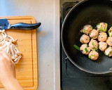 肉団子ときのこの和風あんかけ作り方4写真