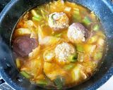 椎茸の肉詰め入りキムチスープ作り方13写真