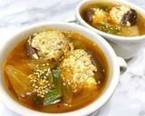 椎茸の肉詰め入りキムチスープ作り方14写真
