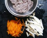 簡単!レバーとゴーヤとエリンギの炒め物作り方3写真