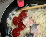 簡単で味わい深い☆鯖水煮缶ケチャップ炒め作り方6写真