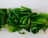 ほうれん草となめこの梅あえ作り方1写真