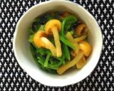 ほうれん草となめこの梅あえ作り方5写真