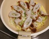 ちくわとキャベツの芯de-お好み焼風作り方6写真