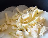 薄切りポテトのきざみ青じそ入りチーズ焼き作り方4写真