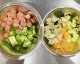 コロコロ野菜のみそ炒め丼作り方1写真