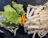 豚肉と白菜とえのき茸のあんかけ煮作り方2写真