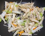 豚肉と白菜とえのき茸のあんかけ煮作り方5写真